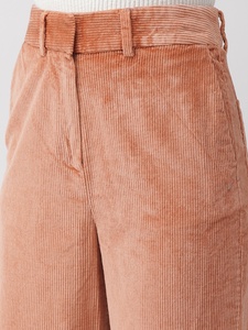 Di alta qualità di colore rosa arancione gamba dritta rilassato casuali delle donne <span class=keywords><strong>pantaloni</strong></span> di velluto a coste - Product Image 3