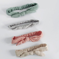Fabricants Vente en gros Bandeau bébé pastel avec nœuds en mousseline pour les locks