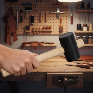 Marteau en caoutchouc inversé de style français, marteau Gummi, pour la pose de revêtements de sol domestiques, la décoration et la production artisanale, pour l'installation de clous - Product Image 6