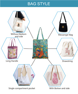 Túi Tote <span class=keywords><strong>Canvas</strong></span> lớn, có lớp phủ, tái sử dụng, in ấn tùy chỉnh, dung tích <span class=keywords><strong>24oz</strong></span>, có túi nhỏ - Product Image 6