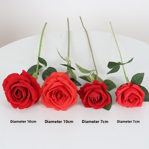 <span class=keywords><strong>Rose</strong></span> artificielle en flanelle, <span class=keywords><strong>rose</strong></span> perlée, décoration murale pour la maison, l'hôtel, les mariages, la Saint-Valentin, fleur en soie, fleur artificielle en velours - Product Image 4
