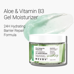 Fórmula de gel de crema facial de vitamina B3 y vitamina E de Aloe <span class=keywords><strong>Vera</strong></span> de etiqueta privada para la reducción de la hiperpigmentación y el brillo de la piel - Product Image 1