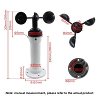 Anemómetro RS485 para Automóvil, Detector de Dirección del Viento y Transmisor de Velocidad del Viento para Exteriores, 4-20 mA, Medidor de Velocidad del Viento para Grúas de Vehículos