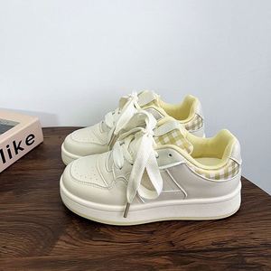 Baskets plateforme tendance, blanc classique, chaussures polyvalentes pour le quotidien printemps-été - Product Image 2