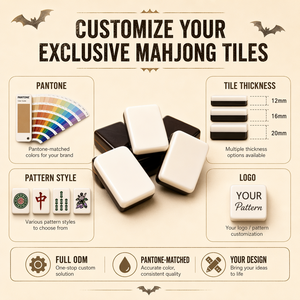 Acryl-Halloween-Themen-Mahjong-Steine Herbst Grusel-Set OEM |   Pumpkin Ghost Custom Pattern Brand |   ISO-zertifizierte Fabrik - Product Image 2