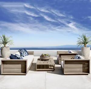 Sassanid extérieur patio jardin ensembles hôtel station Massimo teck café table d'appoint moderne de luxe mobilier d'extérieur - Product Image 4