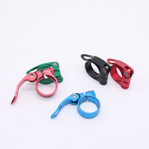 Vente en gros de H-01 pinces de tige de selle en alliage d'aluminium ultra-légères OEM/ODM accessoires de clip arrière réglables pour VTT vélos de route caoutchouc - Product Image 1