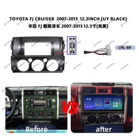 Cadre audio pour autoradio de voiture TOYOTA FJ CRUISER 2007-2016, cadre de moniteur de voiture, cadre de lecteur DVD de voiture, panneau de façade, cadre d'autoradio Android