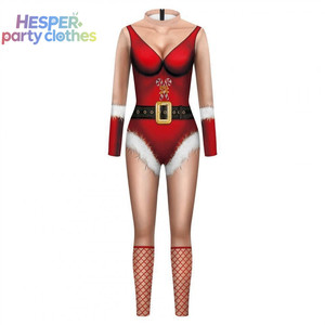 HESPER Traje de Elfo de Santa Claus Personalizable, Traje de Cuerpo Entero Zentai, Impresión Digital 3D, Nuevos Disfraces de Navidad 2026 - Product Image 3