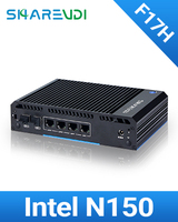 Ordinateur industriel sans ventilateur Intel N150 avec 4x2.5GbE et 2x SFP+ pour le calcul en périphérie et la communication de données dans les réseaux industriels