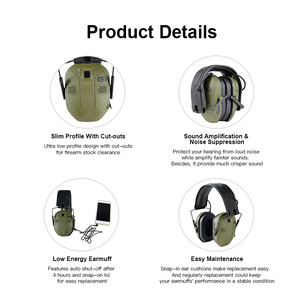 <span class=keywords><strong>Casque</strong></span> de protection auditive à réduction de <span class=keywords><strong>bruit</strong></span> GS454B7AA, <span class=keywords><strong>Bluetooth</strong></span>, électronique, pour le tir, la chasse - Product Image 6