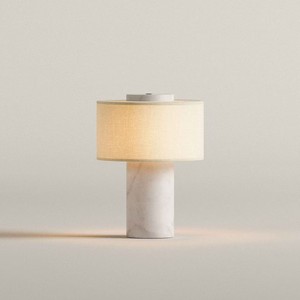Nordic Minimalist Jazz White for Marble <strong>Table</strong> Lamp with Touch Switch for Bedrooms Living Rooms Studies Hotel Rooms - Product Image 5