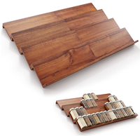 Meilleure vente 2026 : Organisateur de rangement moderne et écologique pour épices de cuisine, insert de tiroir à épices en bois d'acacia, outils pour épices