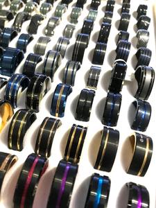 Niedriger Preis, einfacher und modischer Edelstahl <span class=keywords><strong>ring</strong></span>, abgeschrägter Wolframkarbid-<span class=keywords><strong>Ring</strong></span>, Großhandel mit Herren-und Damen schmuck - Product Image 3