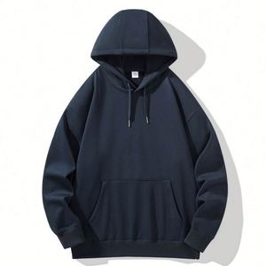 Wholesale Custom Logo Embroidery Mens Pullover Hoodies High Quality Mens Autumn <b>600gsm</b> Heavyweight Fleece <b>Hoodie</b> - Product Image 3
