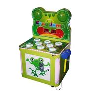 Machine à pièces d'attaque de taupe à jetons Machine de jeu d'arcade pour enfants Machine Whack-a-Mole Beat Frog Hammer