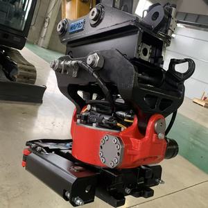 Tiltrotateur hydraulique pour excavatrice de démolition, structure en acier moulé avec rotation à 360 degrés et coupleur à angle d'inclinaison de 45 degrés - Product Image 1