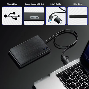 하드 드라이브 HDD 핫 스왑 모바일 하드 디스크 데이터 저장 250G 및 2 in 1 케이블 SATA 하드 디스크 드라이브 - Product Image 6