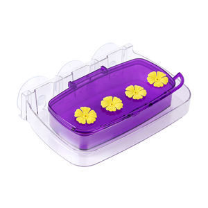 Comedero de colibrí <span class=keywords><strong>Bebedero</strong></span> PC Plástico Comida salvaje Comedero de pájaros <span class=keywords><strong>Bebedero</strong></span> con 3 ventosas - Product Image 1