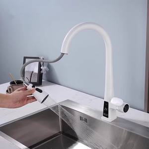 Robinet de cuisine simple à affichage numérique, accessoires pour robinet de cuisine, pour eau chaude et froide, lavabo pour légumes ménagers - Product Image 1