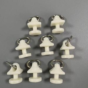 Chemin de rideau de <span class=keywords><strong>plafond</strong></span> classique moderne de 5m, <span class=keywords><strong>blanc</strong></span> ivoire, flexible, pliable avec crochets incurvés en plastique PC - Product Image 5