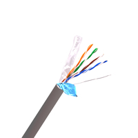 OEM Cat6 CAT6A Cat7 CAT5E Bare tembaga Cca 305m kotak 23 Gauge 4 pasang terlindung pasangan terpilin UTP FTP kabel Lan jaringan SFTP