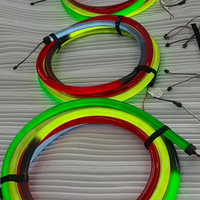 WITOP 360 Tube néon flexible en silicone noir programmable IP65 D22 pour scène DJ, bar, boîte de nuit