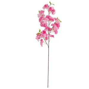 Flores artificiais de seda, flores decorativas de casamento, flor de cereja, sakura, FS-011