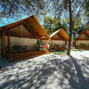 Vente en gros de tentes de camping en toile pour le glamping, automne, été, safari - Product Image 3