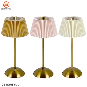 Lampada da Tavolo Senya-Pro a LED Senza Fili di Lusso Ricaricabile USB, Luce d'Atmosfera con Design Minimalista, Controllo Tattile e Rivestimento in Tessuto <span class=keywords><strong>per</strong></span> Ristorante - Product Image 1