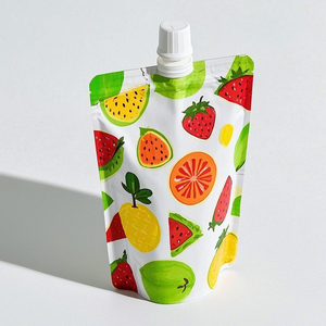 Sacchetto in Alluminio Riciclabile con Logo Personalizzato per Alimenti, con Beccuccio, per Pappe, Latte, Gelatine, Riso <span class=keywords><strong>e</strong></span> Porridge - Product Image 3