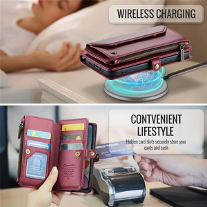 Cho Iphone 16 Pro Max Dài Dây Buộc PU Lật Da Trường Hợp Điện Thoại Cho Iphone 15 14 13 12 Aslant Dây Kéo Ví Thẻ Túi Bìa - Product Image 3