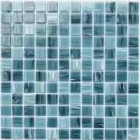 Prix pas cher nouveau produit mosaïque de verre vert turquoise pour carrelage de piscine