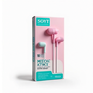 Auricolari Soyt con microfono, cuffie stereo cablate per telefoni, Extra Bass, confezione da 12 - Product Image 2
