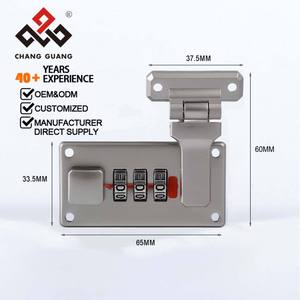 Kết hợp khóa hộp 3 chữ số Hợp kim kẽm 65x33.5mm resettable bền cho chất lượng cao hàng không trường hợp kết hợp khóa logo - Product Image 6