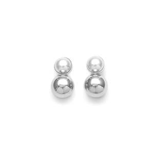 Boucles d'oreilles clous en acier inoxydable 316L plaqué or PVD, durables et résistantes, bijoux de mode - Product Image 1