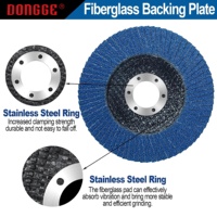 Vente en gros de matériaux à haute dureté 40 # -600 #   Disques à lamelles en zircone personnalisables Grit OEM de 115 mm de diamètre pour meuleuse d'angle