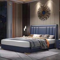 Nouveau design moderne de meubles de luxe lit King Size lit Queen Size de style moderne avec tête de lit