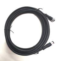 Câble de connexion de capteur mâle vers femelle 3M 5M 10M 15M M12 5 broches, gaine en PVC ou PUR, câble d'extension de prise d'aviation