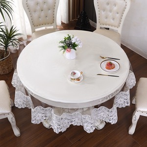 <span class=keywords><strong>Nappe</strong></span> de table en PVC transparent, imperméable et anti-taches, sans lavage, à motif floral large au bas, pour mariages et événements – Vente en gros personnalisée - Product Image 3