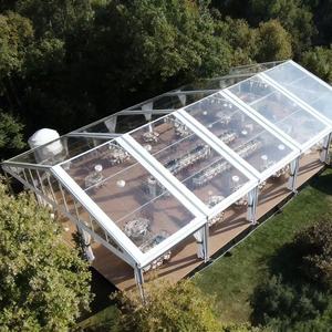 Revestimiento de PVC transparente Paredes de techo Tamaño personalizado Clear Span Carpa prefabricada de aleación de aluminio de alta calidad para eventos de bodas - Product Image 3