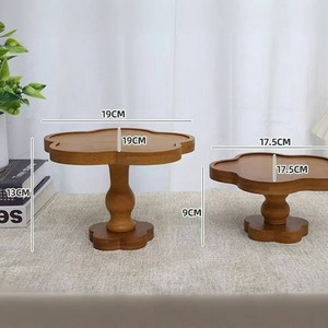 Plateau en bois irrégulier pour bougies, aromathérapie, décoration, hôtel, café, thé - Product Image 3