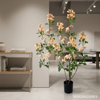 Pohon Gardenia Buatan 90cm dalam Pot, Tanaman Bunga Palsu Berbunga, Plastik, Dekorasi Rumah, Hotel, Pernikahan