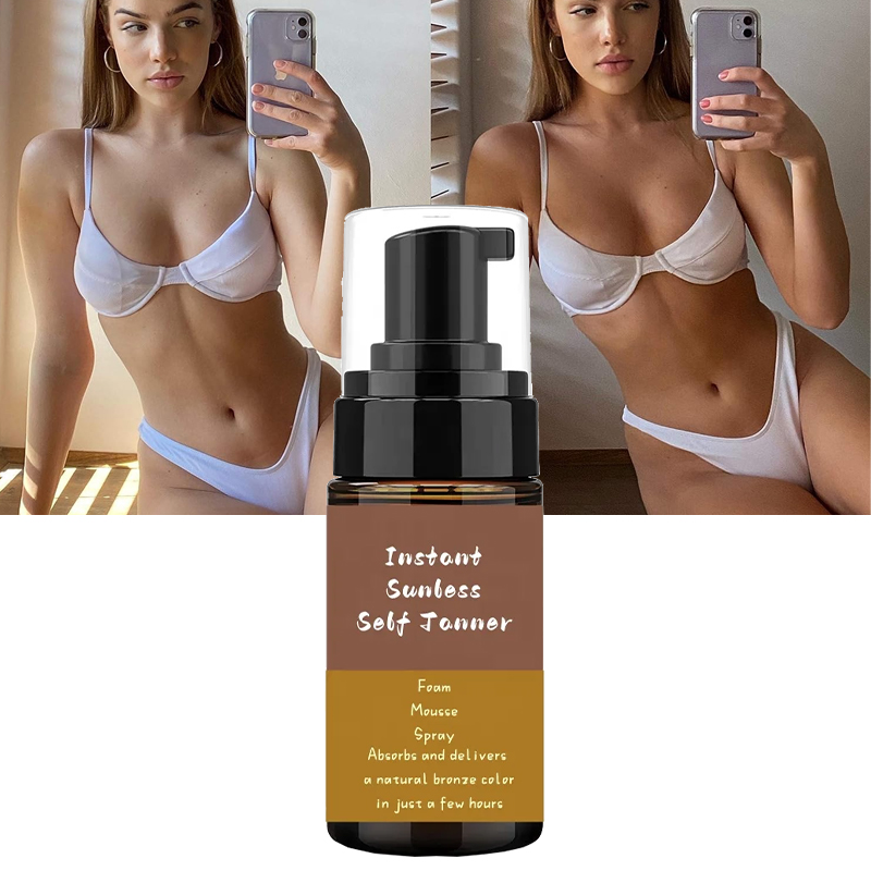 Selbst bräunung mousse | Leichte sonnen lose Bräunung lotion Grausamkeit freier Körper Selbst bräuner mit natürlicher Bronzing Lotion zu Hause