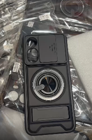Funda para Teléfono con Soporte Deslizante para Cámara y Ventana, para Redmi A7 Pro 4G/ Poco C85X 5G, con Soporte y Diseño Refrigerante