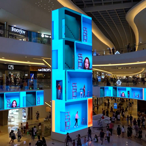 Outdoor Waterproof 3D Digital LED Display Wall for <strong>Window</strong> Rental for Events and Shows High-Tech LED Curved Led Screen - Product Image 1