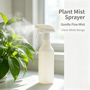 Botella de Spray con Gatillo de HDPE Blanca de 500 ml, Envase de Plástico Mate para Limpieza, Logotipo Personalizado, Envase para Limpiador de Detalles de Automóviles - Product Image 3