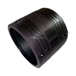 PE電気融合ショートカプラーDN160 PN16ブラック制限付きスペースフィッティング - Product Image 2