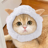 Chapeau pour chat, petit couvre-tête en laine pour animaux de compagnie, décoration pour petit chien, chapeau mignon en forme de mouton, accessoire magique pour la photographie