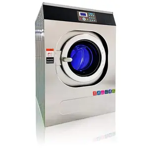 15kg Voll automatische Wasch-und Entwässerung maschine Wäscherei Gewerbliche Waschmaschine Preise Stahl Deutschland Edelstahl Power